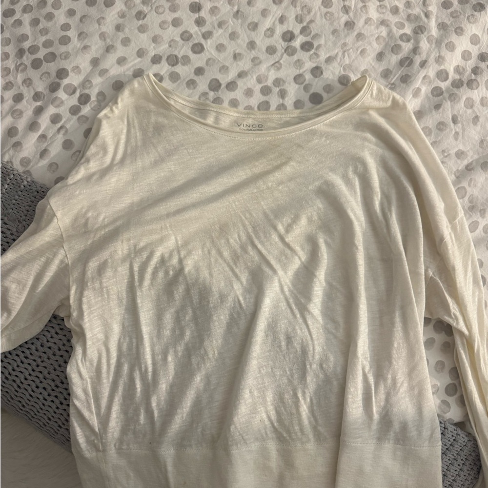 Vince Off-White Long Sleeve Women's Top